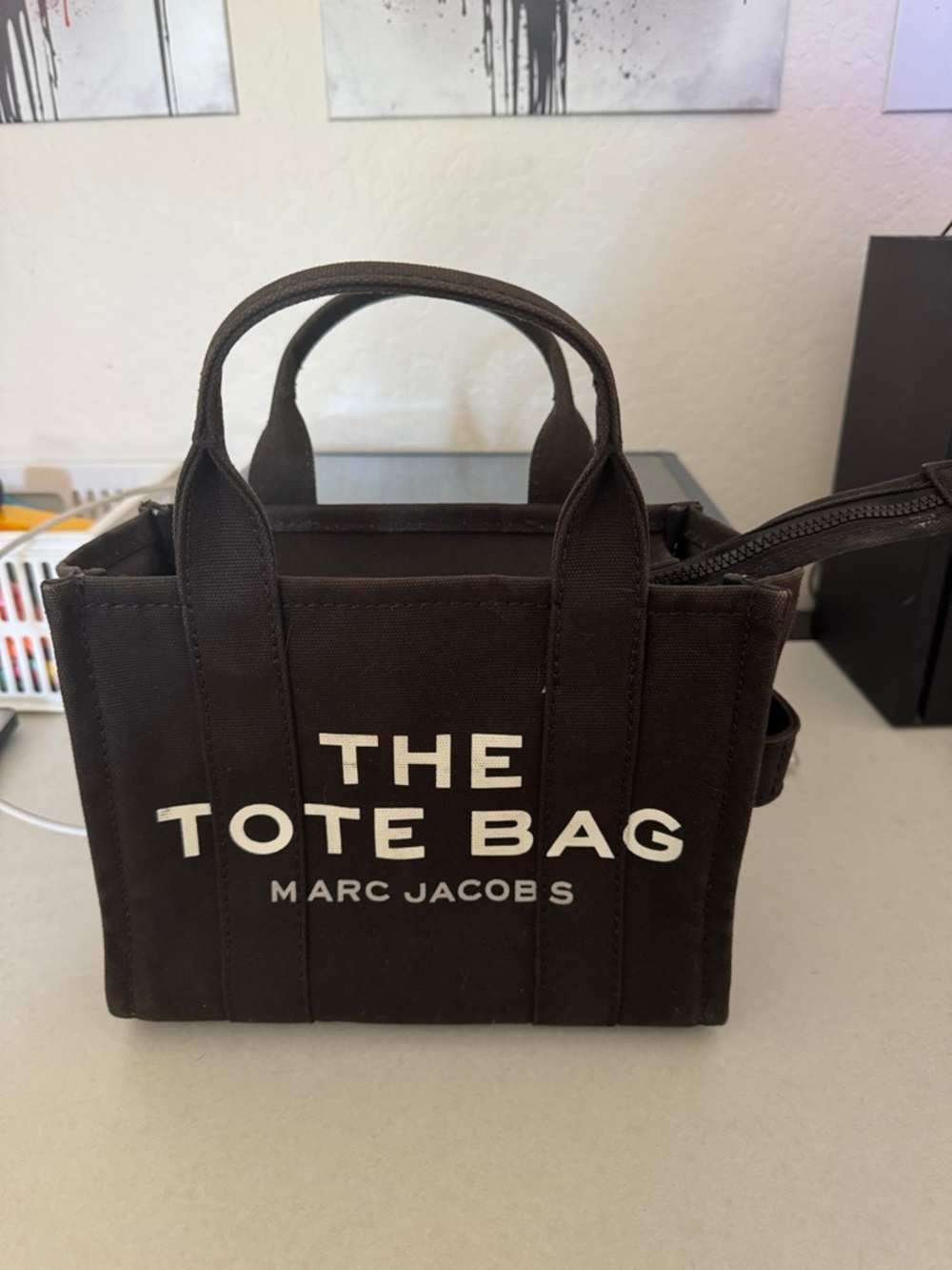 Marc Jacobs Black 'The Tote Bag' Mini Duffel